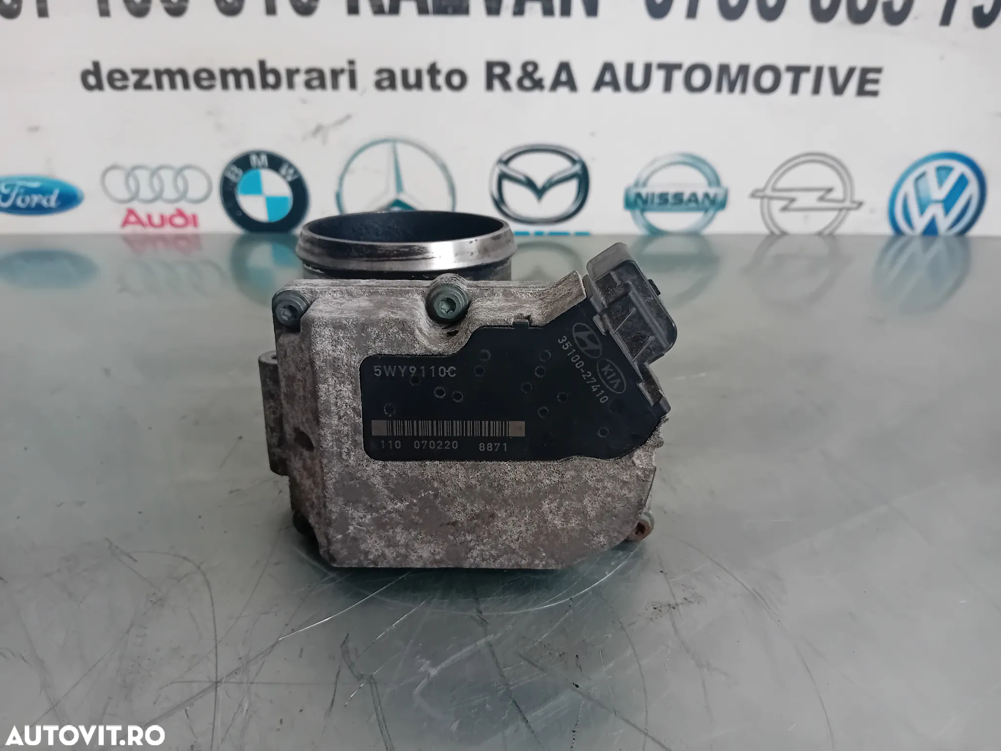 Clapeta Acceleratie Admisie Hyundai Santa Fe 2 II 2.2 Crdi An 2006-2012 Cod 35100-27410 - 3