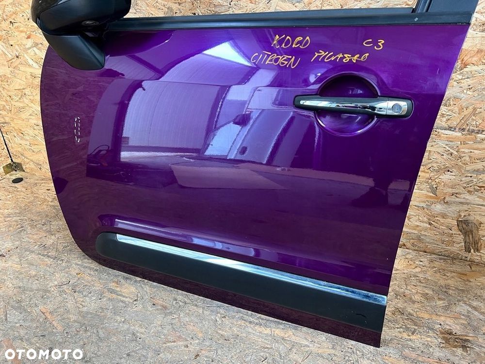Drzwi PRZEDNIE LEWE lewy przód CITROEN C3 PICASSO Lakier: KDRD Lusterko - 7
