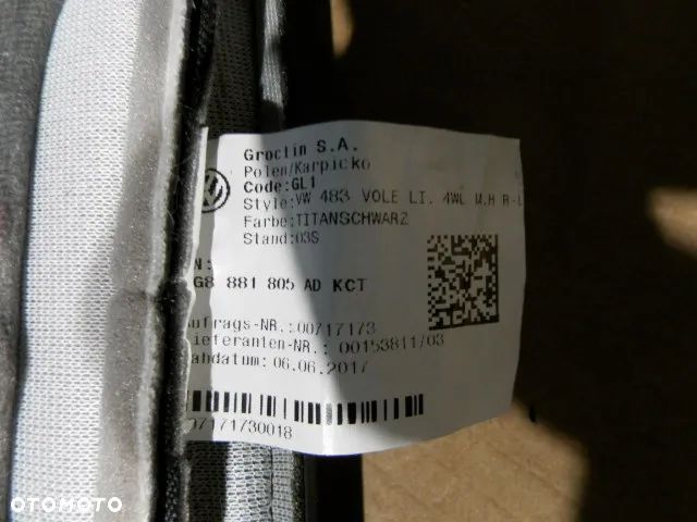 FOTEL FOTELE OPARCIE  LEWE PRAWE POSZYCIE TAPICERKA SKORA ALCANTARA TITANSCHWARZ KCT VOLKSWAGEN ARTEON 3G8 R LINE ORYGINAŁ KCT - 7