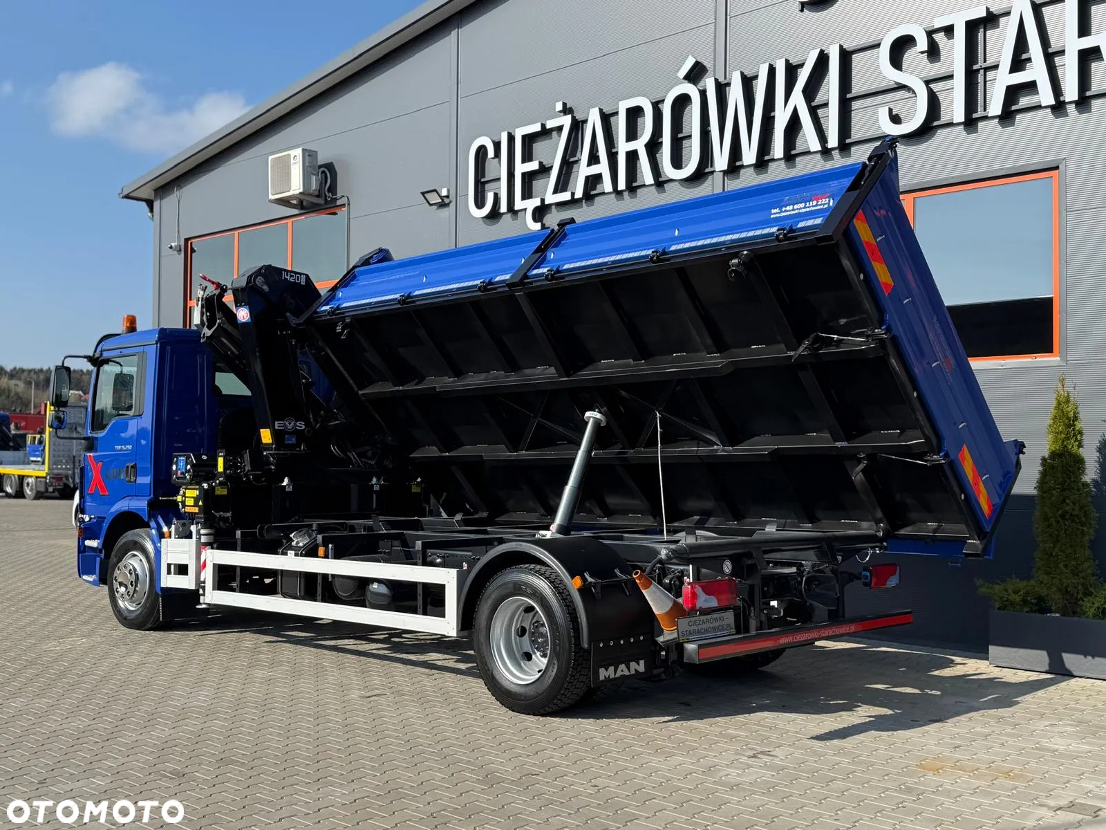 MAN TGM TGL 15.250 / E6 / wywrotka 3-S + HMF żuraw z pilotem / HDS dzwig kran crane kiper kipper - 27