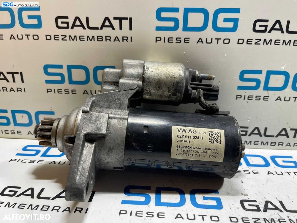 Electromotor cu 13 Dinti Volkswagen Polo 6R 1.4 TDI CYZA CYZB CUTA CUSA CUSB 2014 - 2021 Cod 02Z911024H 0001153007 0001153008 1005831827 [M7208] - 1