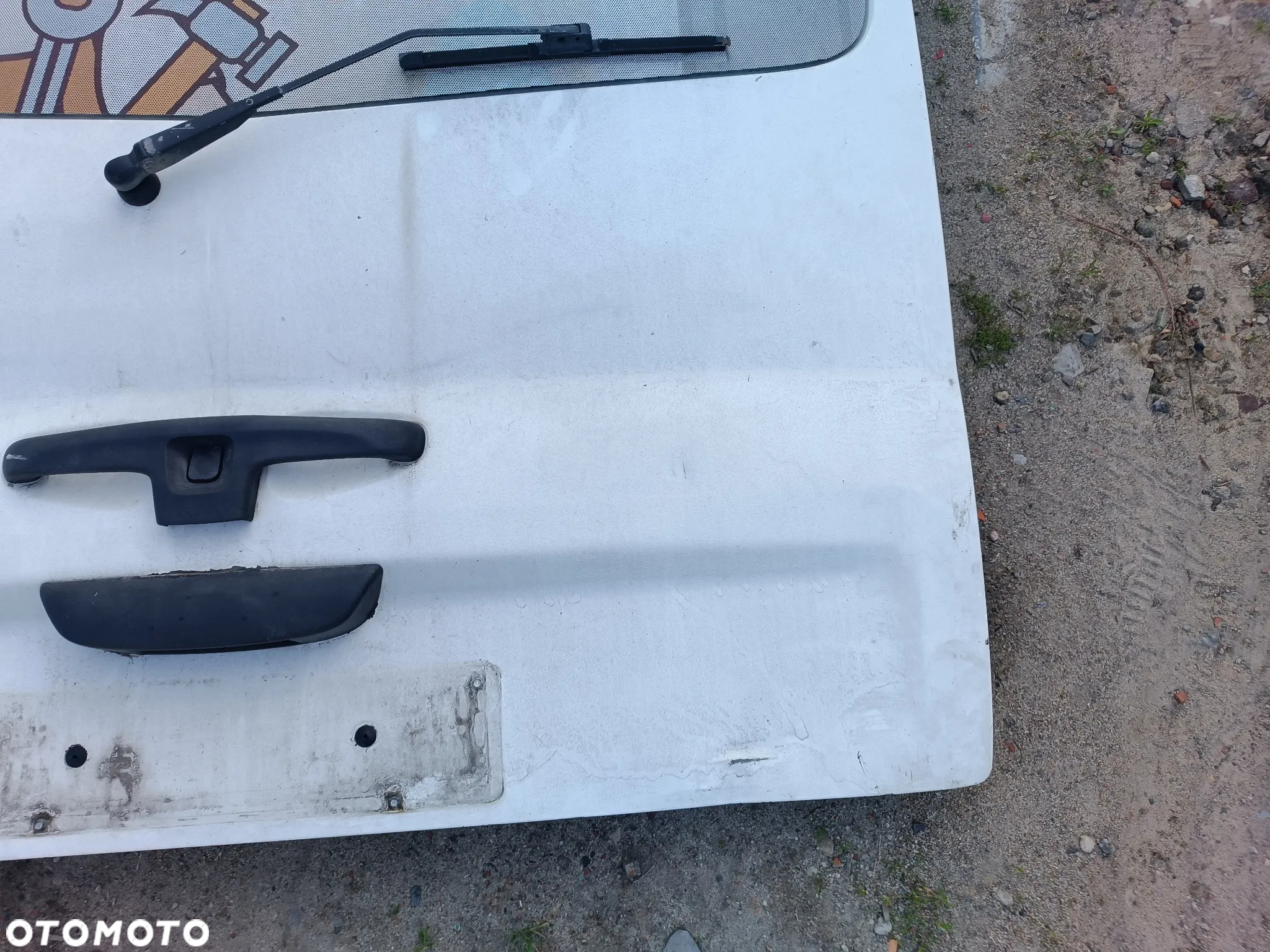 opel vivaro trafic klapa bagażnika z szybą biała - 3