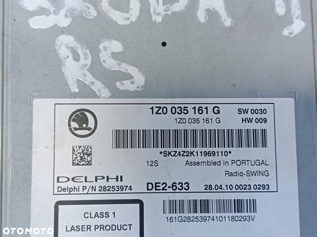 OCTAVIA II LIFT RS CD RADIO 1Z0035161G - 2