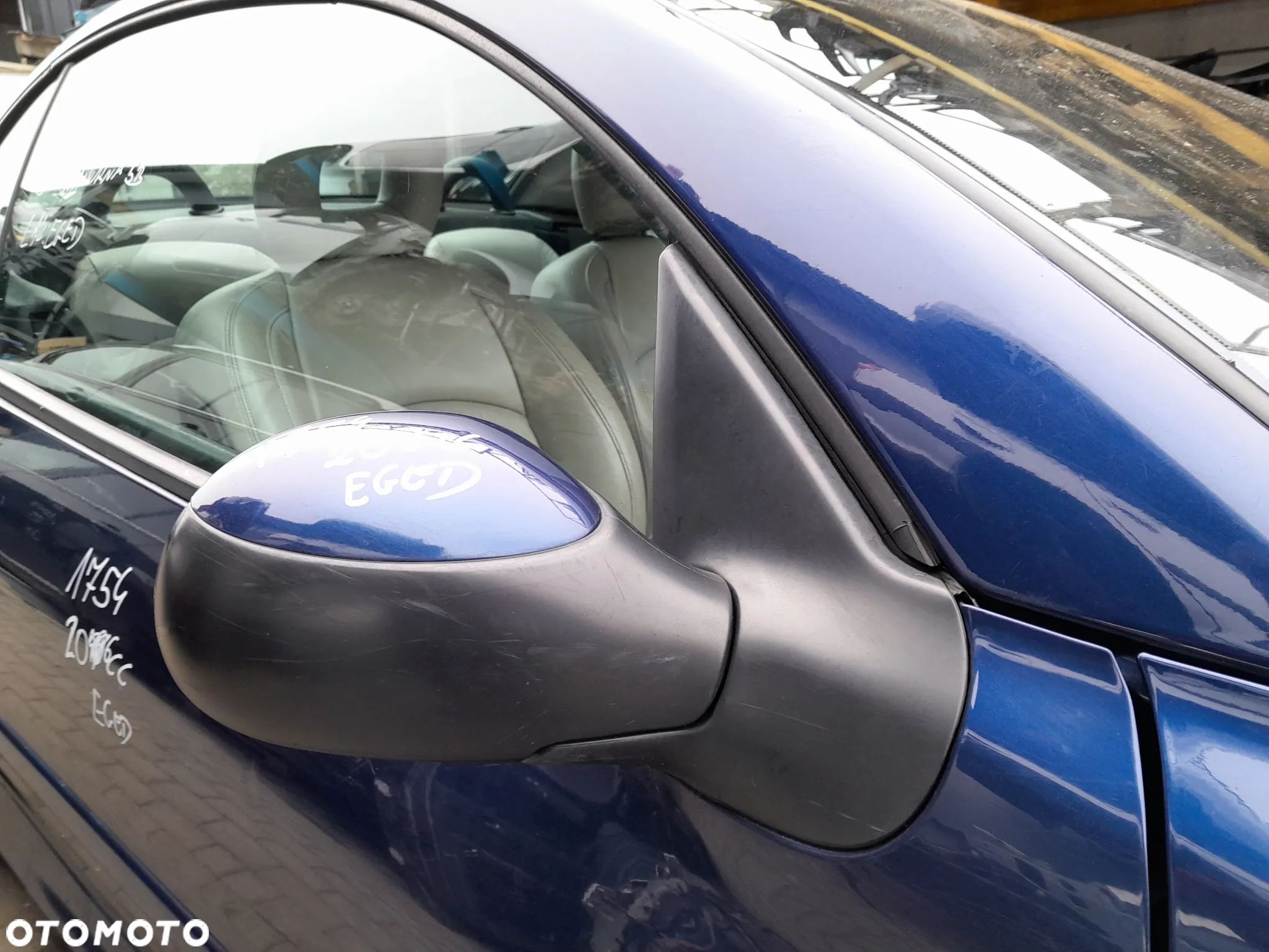 PEUGEOT 206 LUSTERKO PRAWE PRZEDNIE PRAWY PRZÓD KOLOR: EGED - 1
