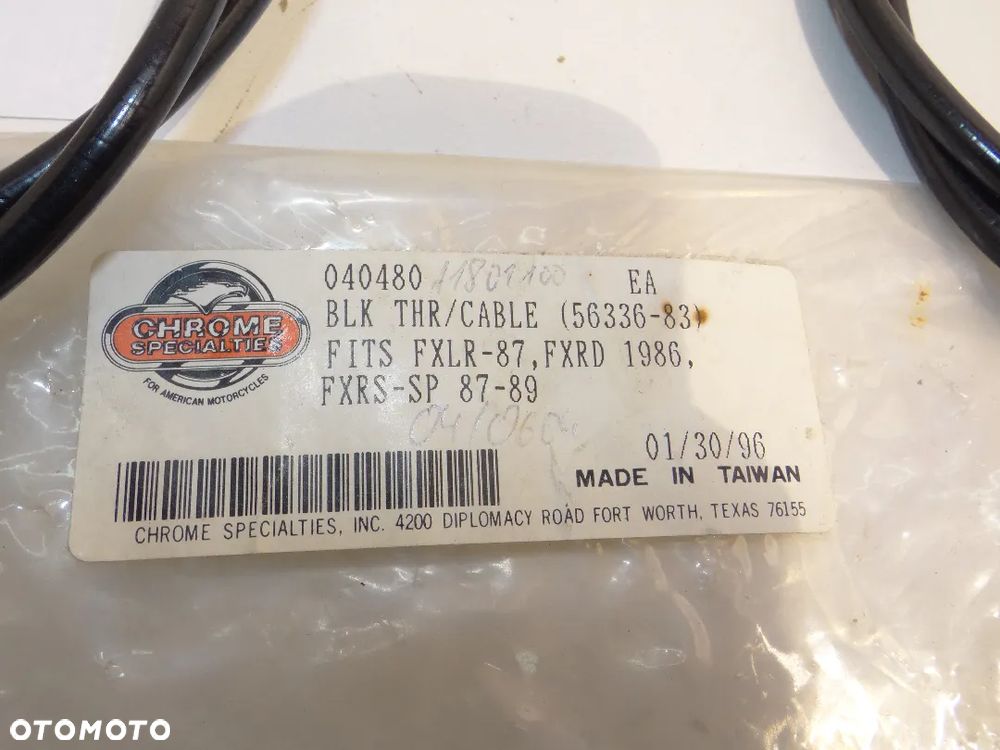 Harley Davidson FXLR FXRD FXRS Linki gazu linka otwierająca + zamykająca powrót N1607 - 4