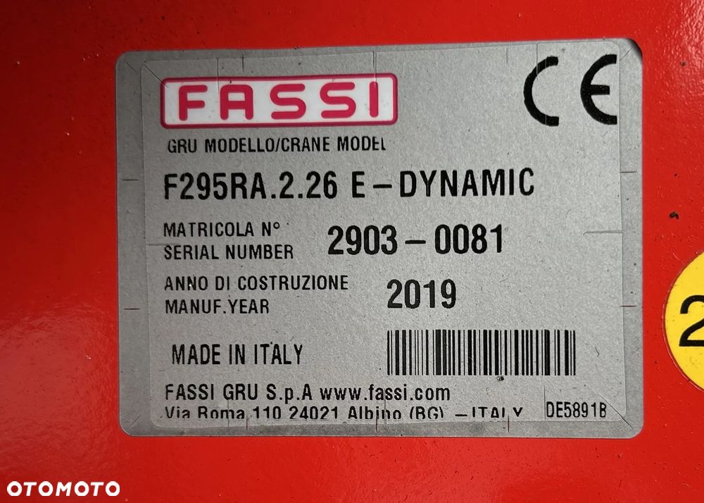 Mercedes-Benz ACTROS / 2543 / 6 X 2 / SKRZYNIOWY + HDS / FASSI F 295 / WYS. 16,5 M / PILOT / OŚ SKRETNA - 25