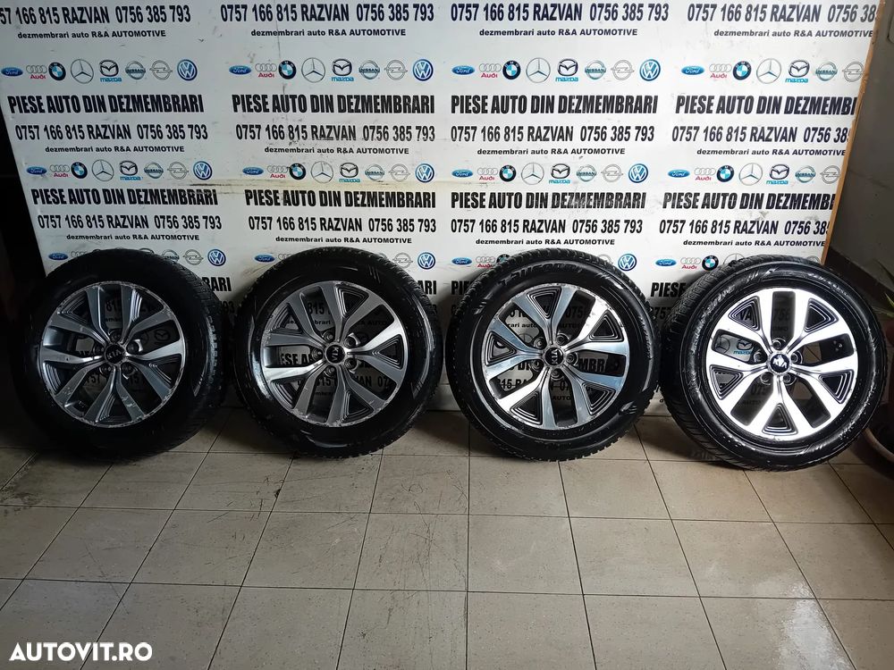 Set 5 Jante Aluminiu R17 Kia Sportage Hyundai IX35 Nissan Dacia Suzuki 5x114.3 225/60R17 - 1