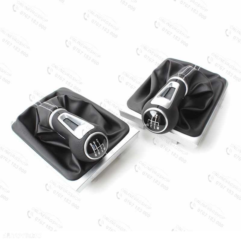 Nuca piele Passat B6,CC,3C,B7 cu 5 sau 6 viteze cu manson schimbator - 4