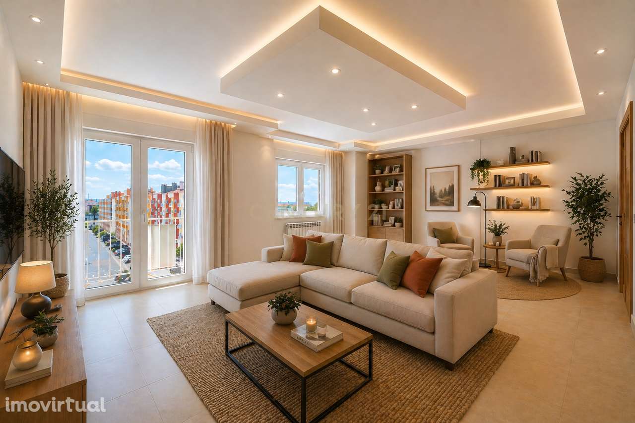 Duplex com Espaço, Luz e Eficiência Energética | Urbanização dos Moinh - Grande imagem: 2/33