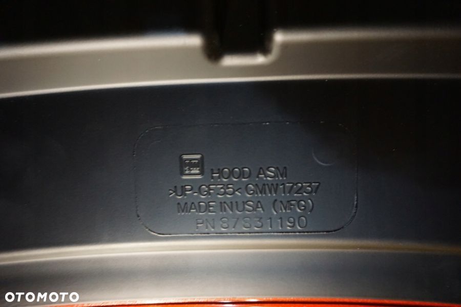 CHEVROLET CORVETTE C8 ZR1 Maska Przód Pokrywa Klapa Carbon USA - 16