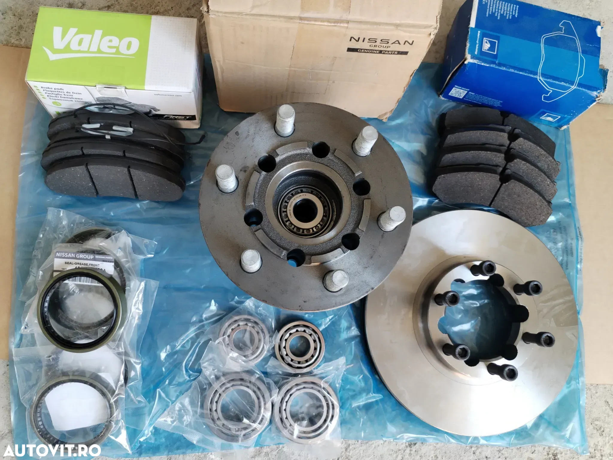 Butuc roata fata NISSAN ATLEON L35 ECO-T100 L35-09 EBRO L35-08 SEMERING ROATA RULMENTI DISC PLACUTE SURUBURI KIT PIVOTARE - 5