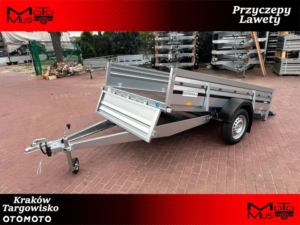 Brenderup Przyczepa Brenderup 2260WSUB 258x153x40cm WYSOKA BURTA DMC 750kg 1 osiowa uchylna quad traktorek atv multitransporter - 1