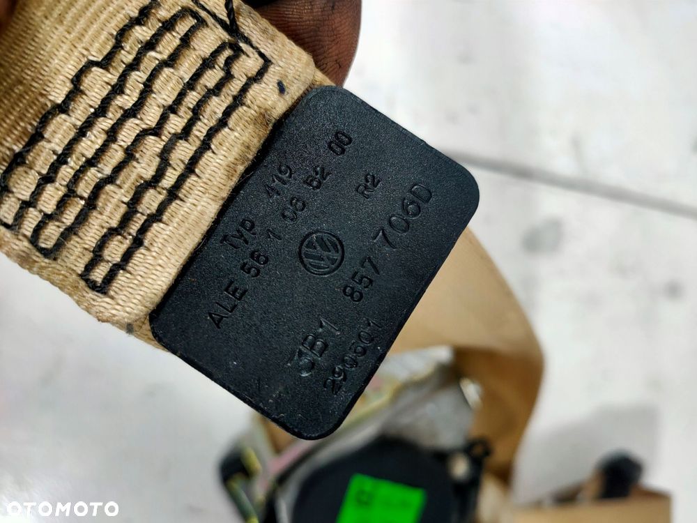 pas bezpieczeństwa prawy vw passat b5 lift 3b1857706d beżowy - 2