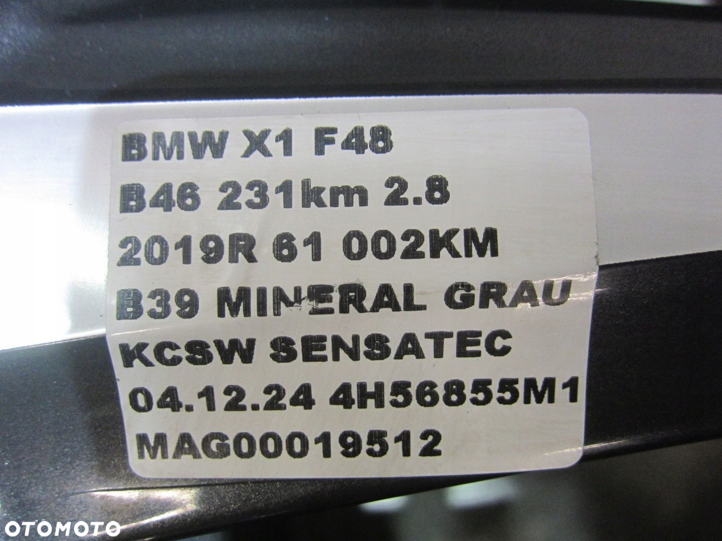 BMW X1 F48 X2 FELGI ALUMINIOWE 36116851785 6851785 19" 8J KOMPLET ET47 - 15