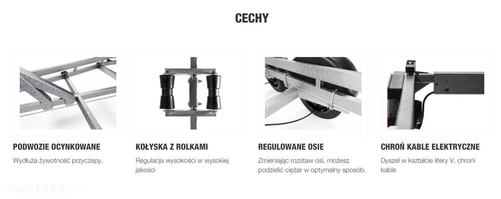 Brenderup Przyczepa podłodziowa 20130B Premium dmc 1300kg jednoosiowa BRENDERUP - 2