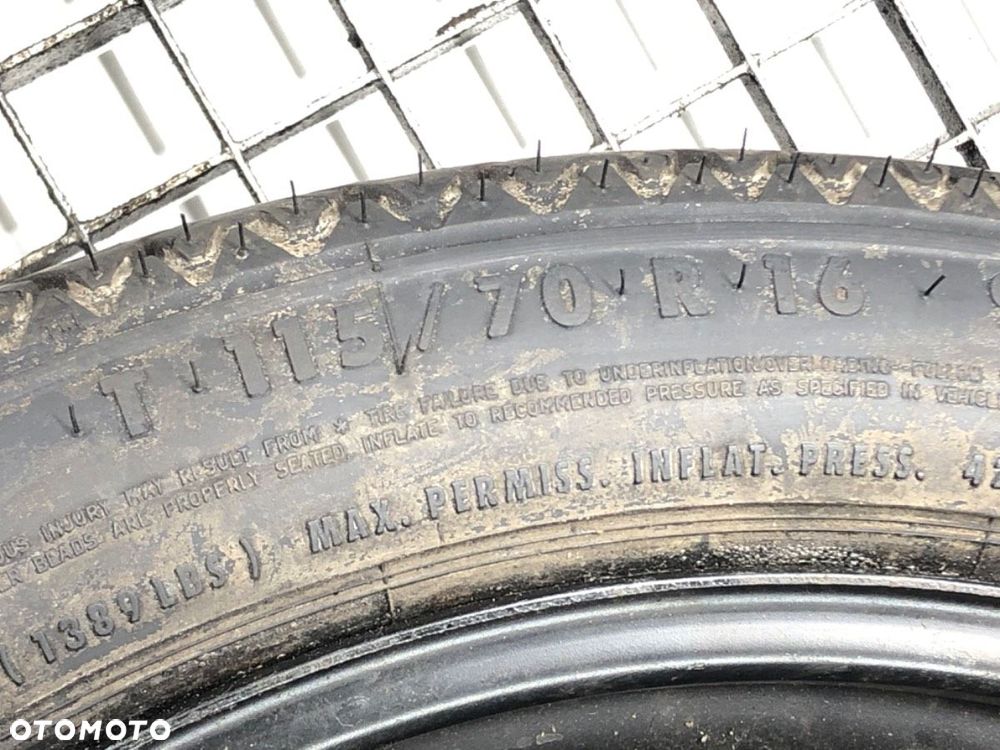KOŁO DOJAZDOWE 16 5x110 et 41 centr 65 115/70 - 170.00 PLN -    OPEL - 3
