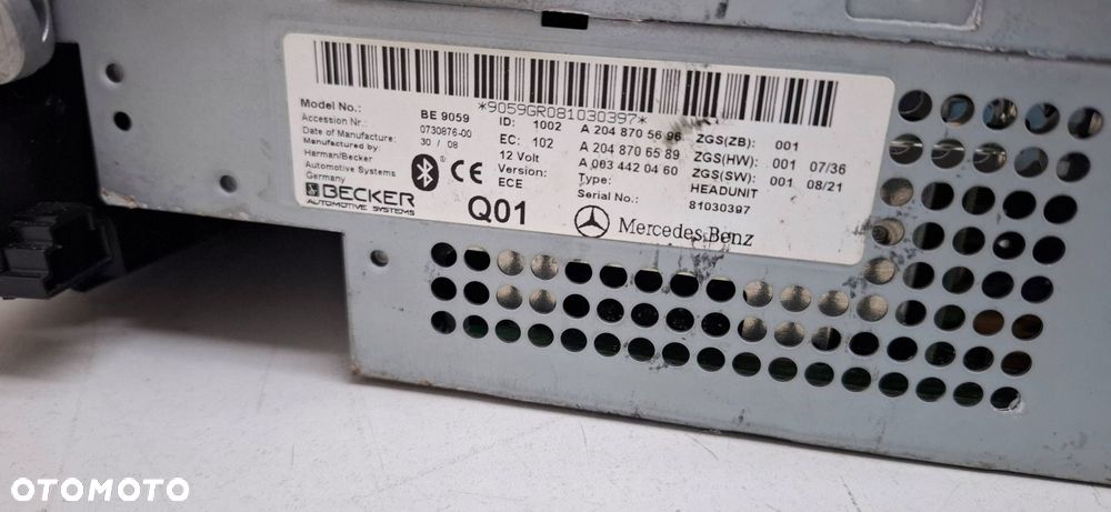 mercedes c-klasa w204 radio cd bluetooth - 7