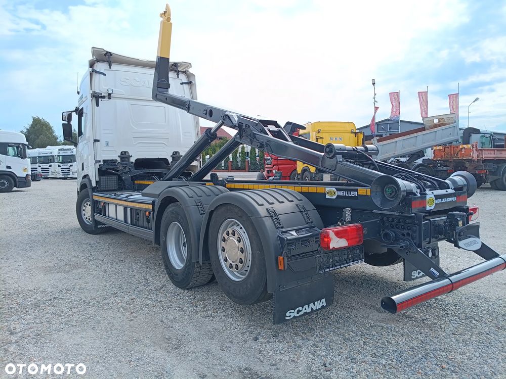 Scania R450,Hakowiec Meiller 20/70, Skrętna, Sprowadzona - 8