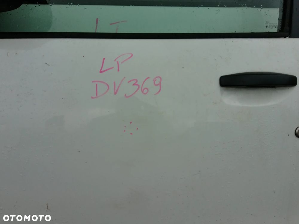 DACIA LODGY DRZWI LEWE TYLNE BIALE DV369 KOMPLETNE ROWNIEZ INNE CZESCI - 12