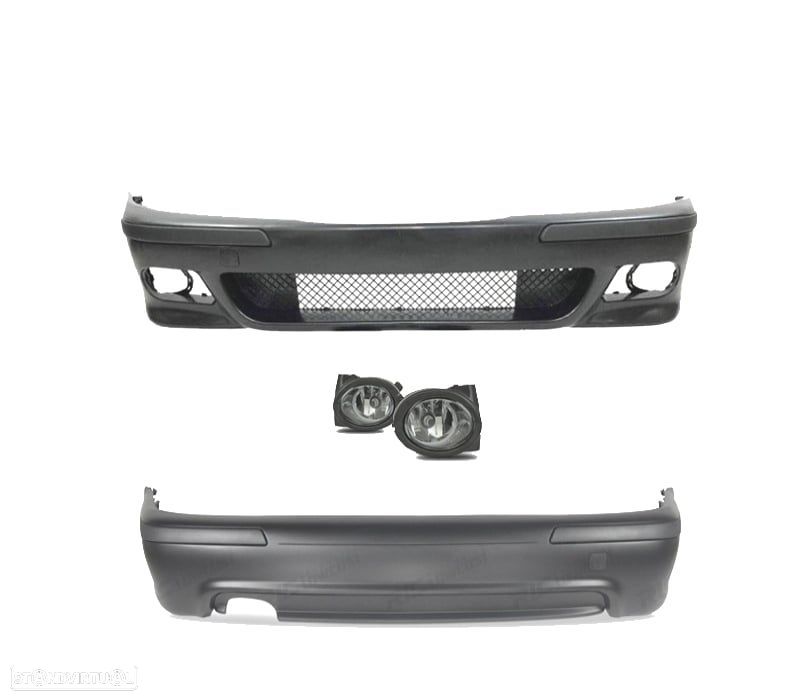 KIT CARROÇARIA BMW E39 LOOK M5 PARACHOQUES DIANTEIRO + TRASEIRO + FARÓIS DE NEBLINA - 2