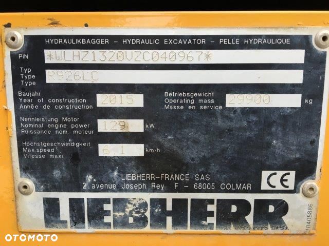 Liebherr R926LC - 3