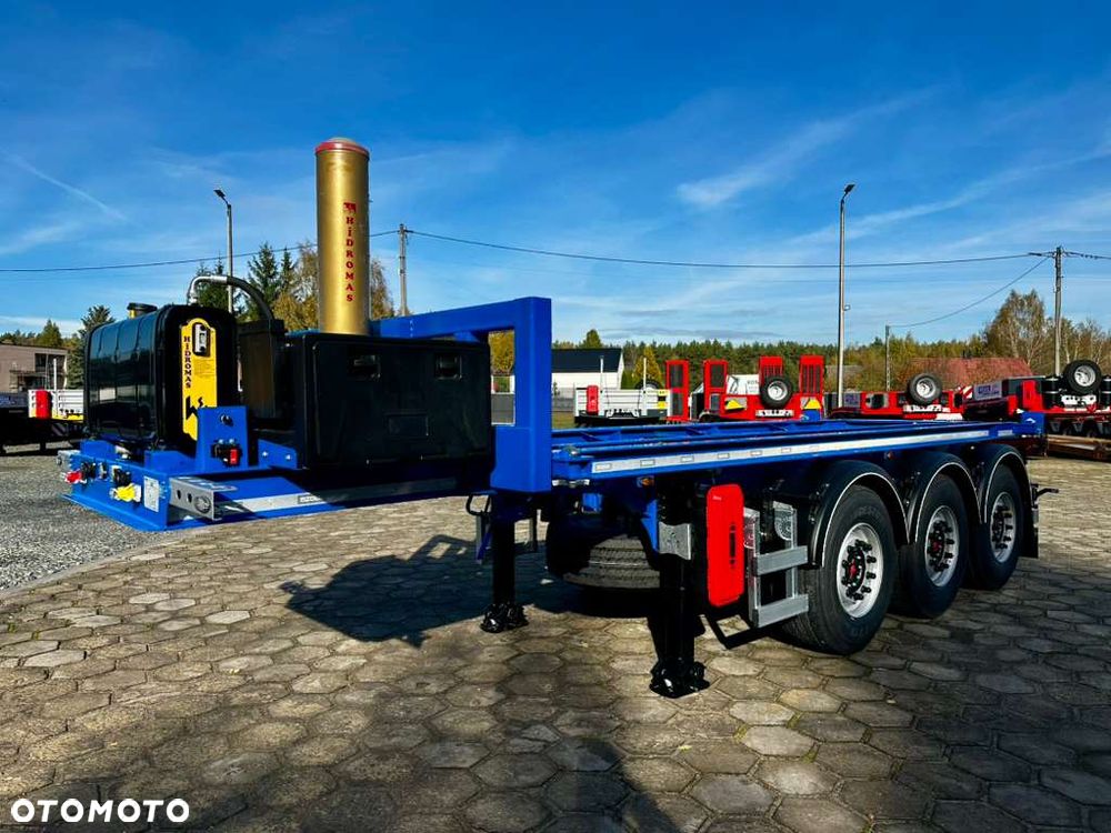 Inny MEGA TRAILERS - naczepa do przewozu kontenerów z wywrotem! z własną hydrauliką wywrotu! - 23