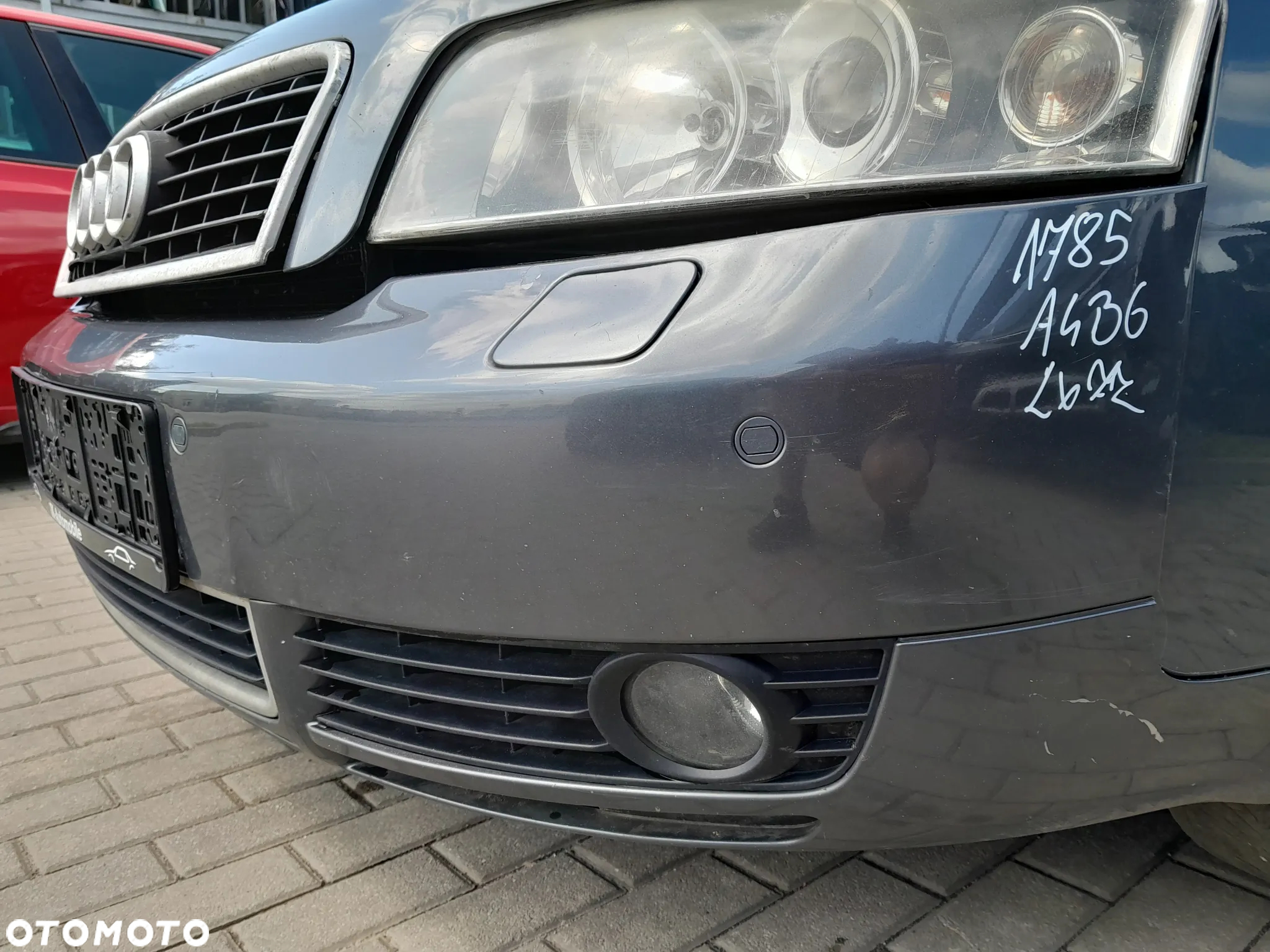 AUDI A4 B6 ZDERZAK PRZEDNI PRZÓD SPRYSKI PDC KOLOR: LX7Z - 4