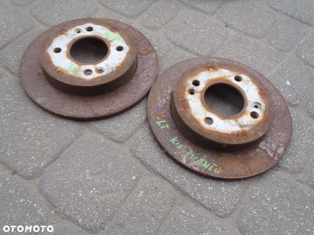 tarcza tarcze przewód hamulca hamulcowe klocki osłona blacha tarcza kotwiczna piasty kia picanto I - 3