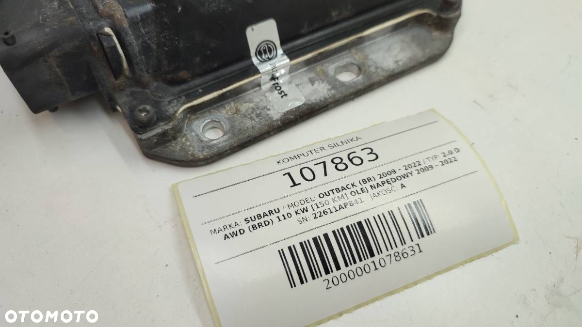 KOMPUTER STEROWNIK SILNIKA SUBARU OUTBACK IV BR 22611AP841 - 4