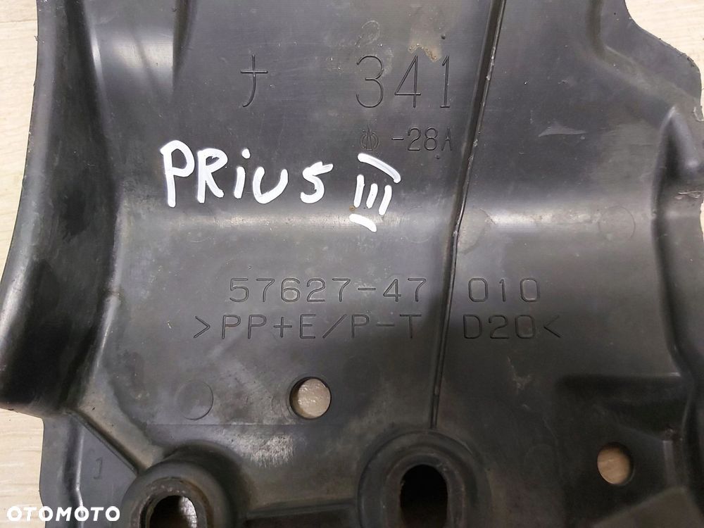 Toyota Prius III osłona podwozia prawy tył płyta 57627-47010 - 3