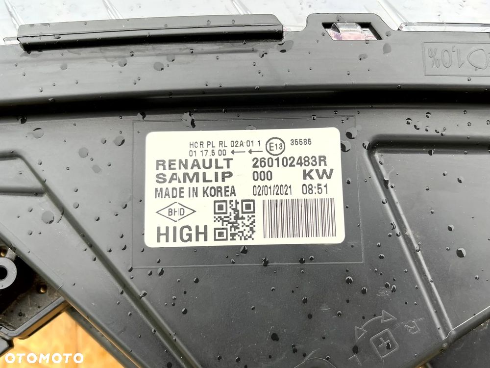 RENAULT ARKANA LAMPA PRAWY PRZÓD PRAWA PRZEDNIA FULL LED EUROPA 260102483R - 20