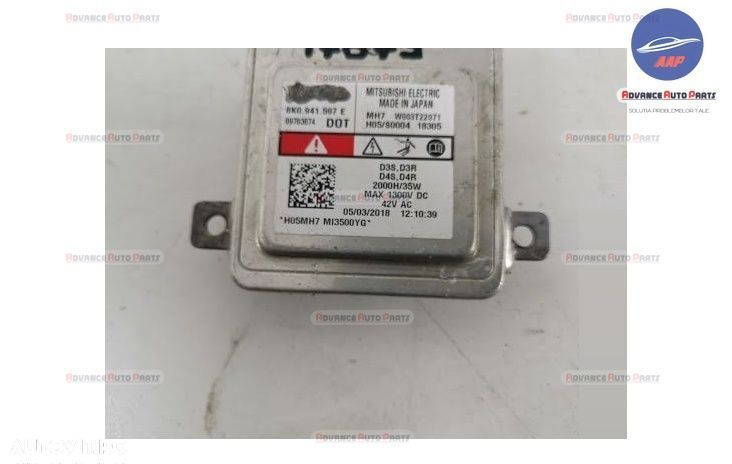 Droser Xenon original Audi A3 8V 2012 2013 2014 2015 2016 OEM - 1