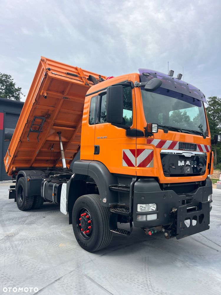 MAN Tgs 18.320 Wywrotka 4x4 Napęd na Mostach Na Wał Reduktor Biegi Terenowe Czolownica Hydraulika Boczna - 13