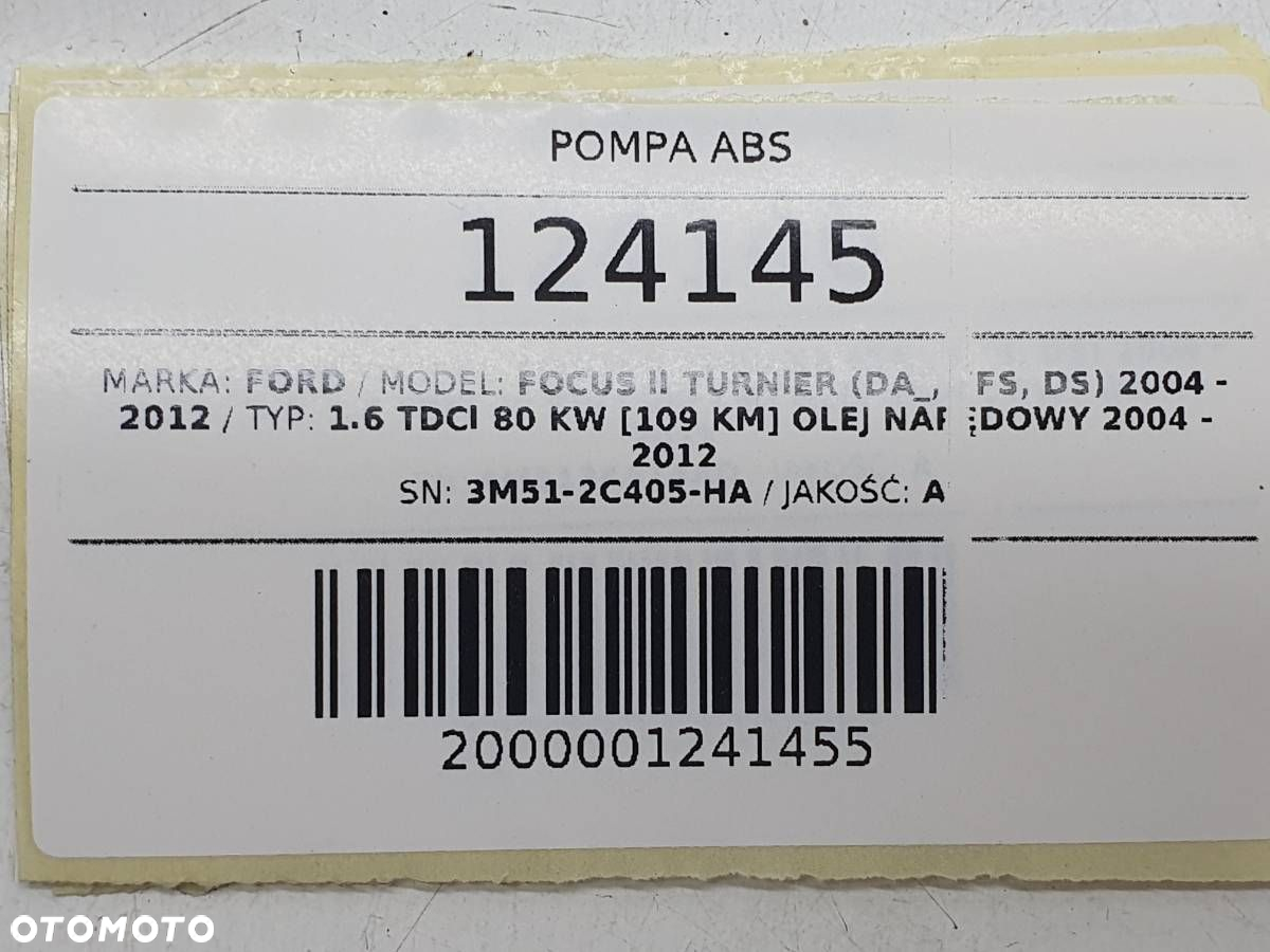 POMPA HAMULCOWA ABS FORD FOCUS II MK2 3M51-2C405-HA - 8