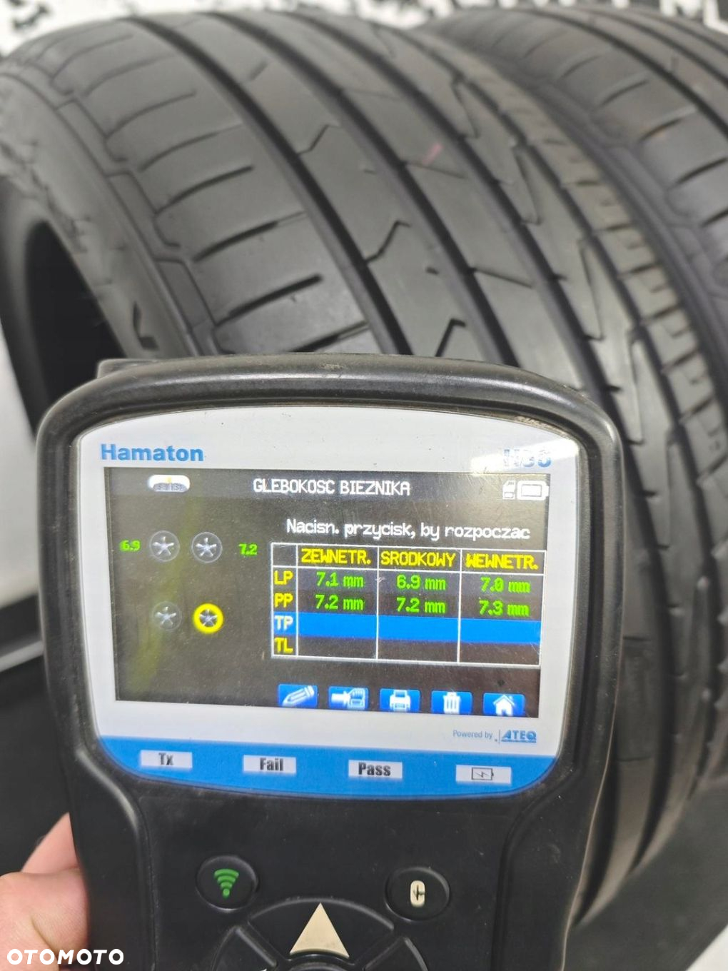 195/45R16 hankook 2023 opony letnie 7mm 50708 - 7