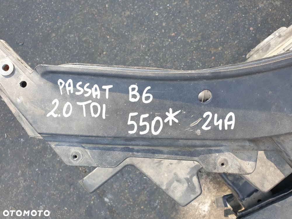 PAS PRZEDNI WZMOCNIENIE CZOŁOWE KOMPLET CHŁODNIC VW PASSAT B6 2.0 TDI - 8
