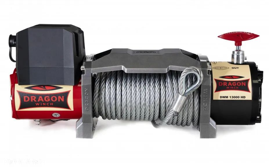 Wyciągarka elektryczna 6 ton wciągarka laweta 12V Dragon Winch 13000HD offroad - 3