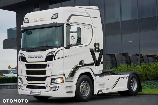 Scania R 520 / V8 / HYDRAULIKA / RETARDER / KLIMA POSTOJOWA  / CAŁA NA PODUSZKACH  / OPONY 100% /  PO KONTRAKCIE SERWISOWYM / SPROWADZONY