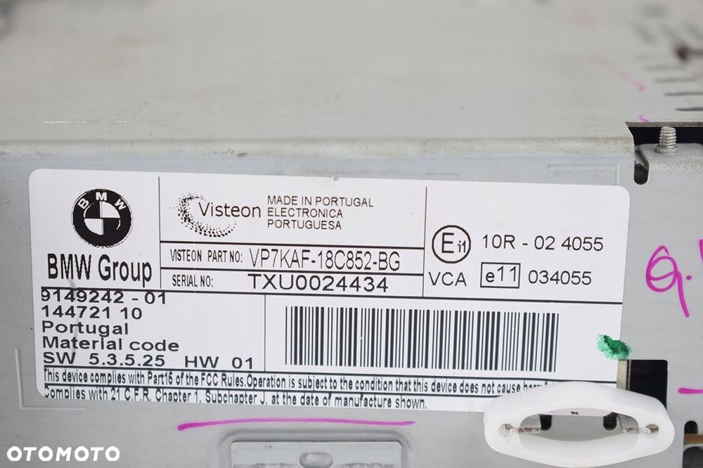 radioodtwarzacz bmw e90 e91 9149224 - 4