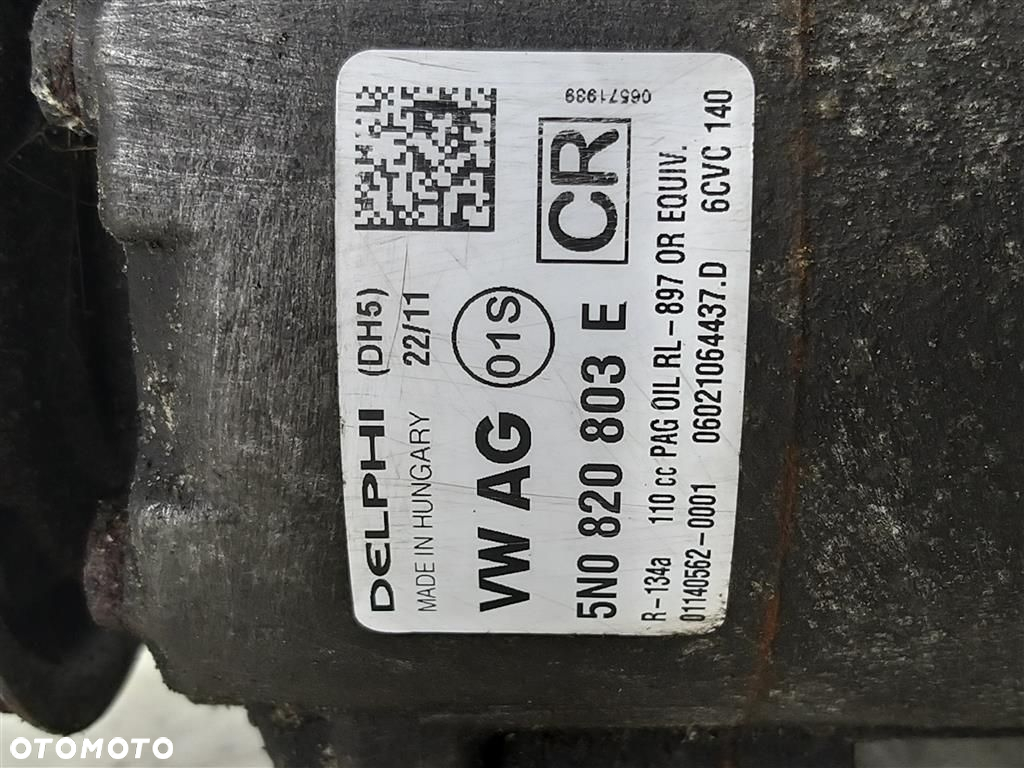 Sprężarka klimatyzacji Skoda Fabia II 1.6TDI 2007–2014 DELPHI 5N0820803E - 4