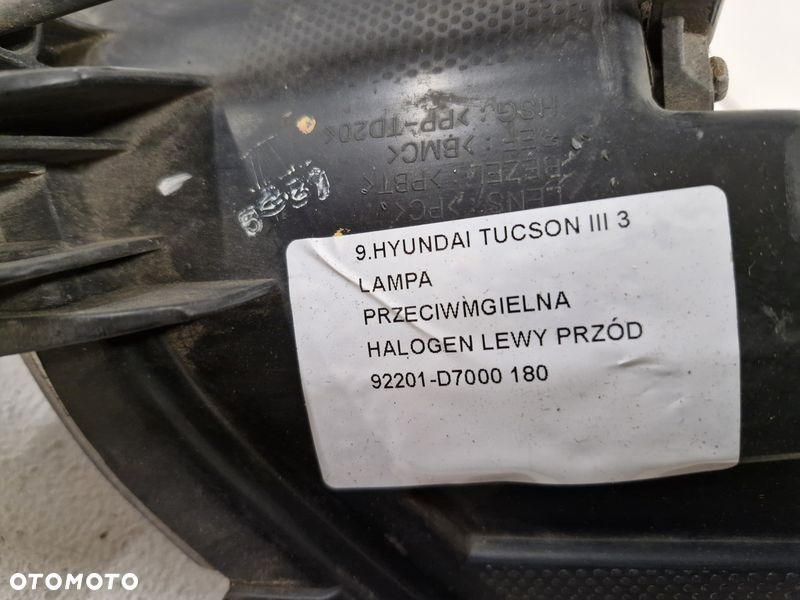 tucson 3 iii lampa przeciwmgielna lewa przednia halogen lewy przód 92201-d7000 - 8