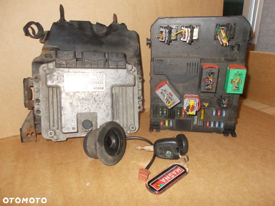 KOMPUTER MODUŁ BSI KLUCZYK IMMOBILIZER PEUGEOT 206 2.0 0281012525 ORYGINAŁ - 1