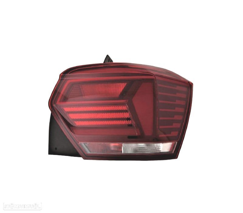 FAROLIN DIR VOLKSWAGEN VW POLO 17-21 BRANCO VERMELHO - 1