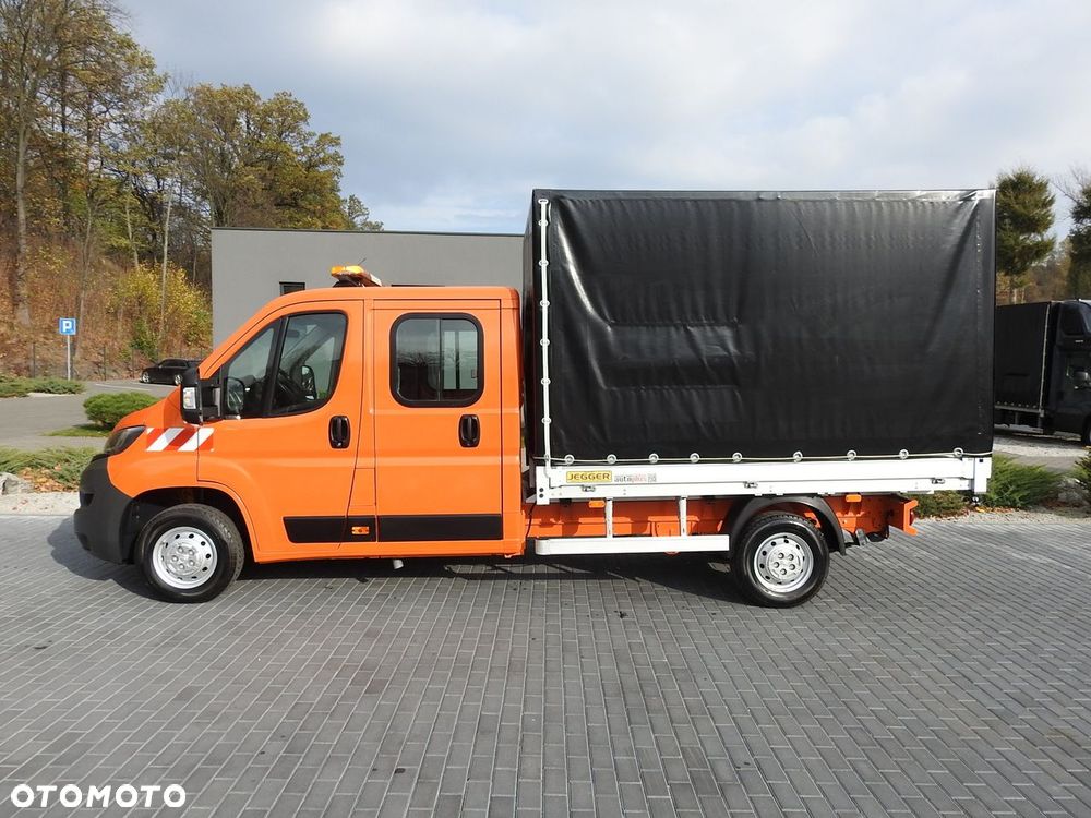 Peugeot BOXER SKRZYNIA PLANDEKA PODWÓJNA KABINA DOKA 7 MIEJSC KLIMATYZACJA PNEUMATYKA  140KM - 9