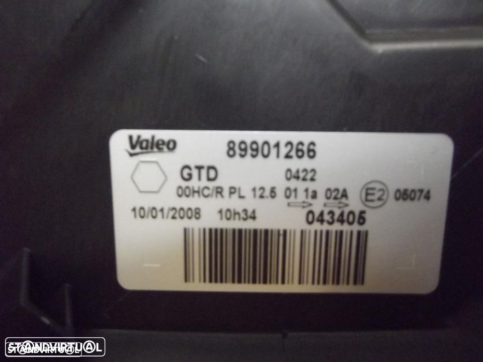 Fiat Scudo, Peugeot Expert, Citroen Jumpy de 2001 a 2007 farol - 4