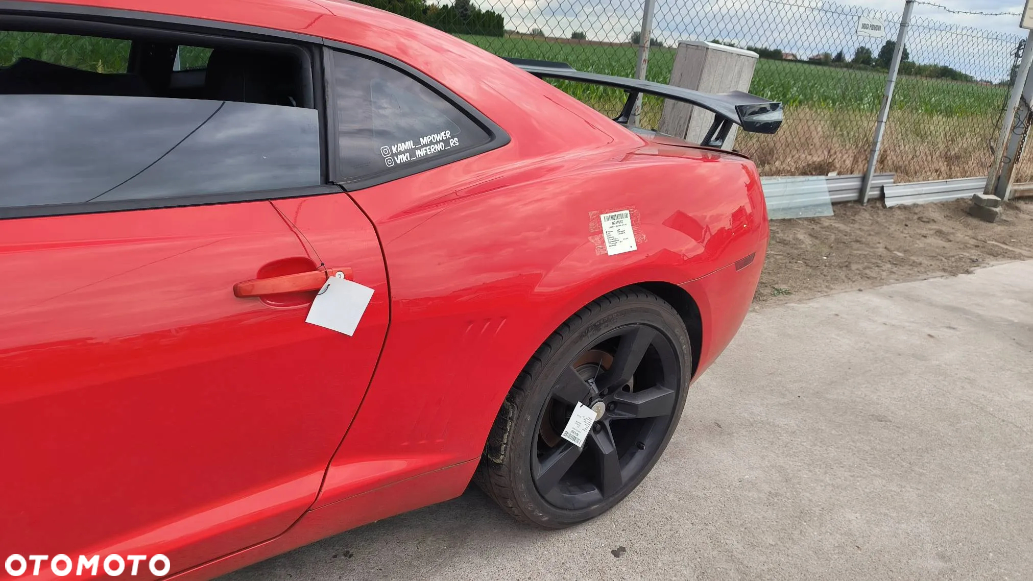 Ćwiartka błotnik prawy/lewy tył COUPE Chevrolet Camaro RS 3.6 V6 2011 - 13