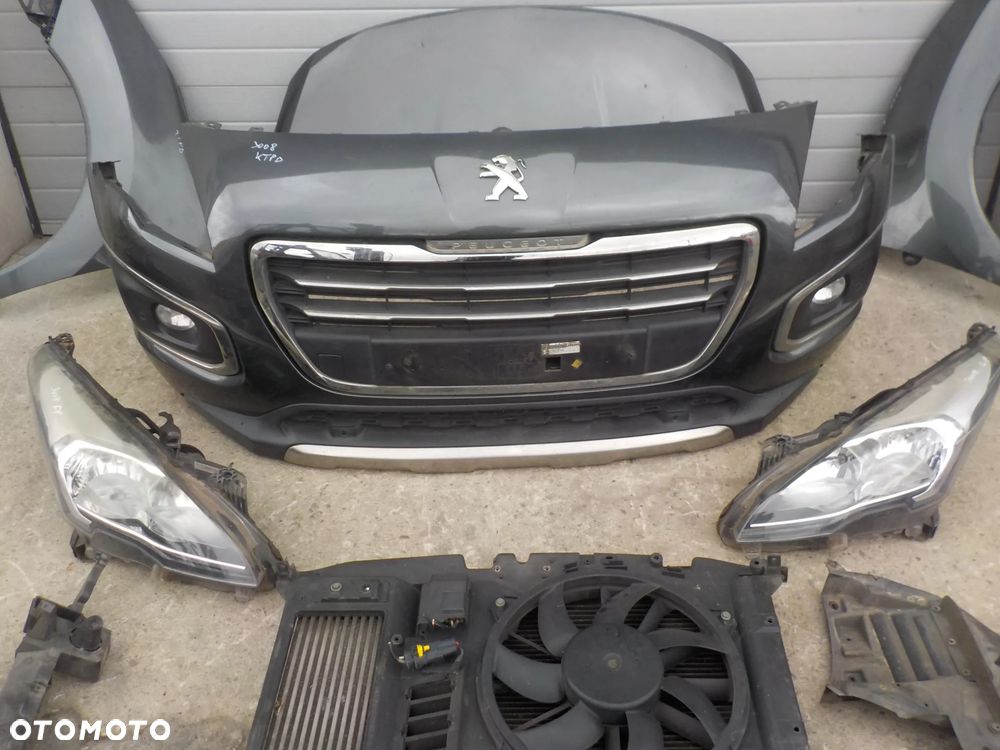 PEUGEOT 3008 I LIFT 1.6 E-HDI PRZÓD MASKA ZDERZAK BŁOTNIKI LAMPY ANGIELSKIE KOLOR KTPD - 1