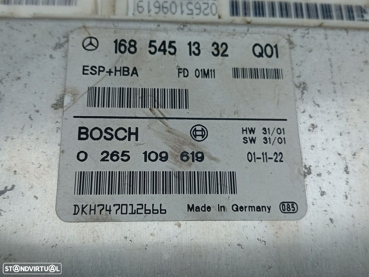 Centralina motor / ECU MERCEDES-BENZ Classe A (W168) - 4