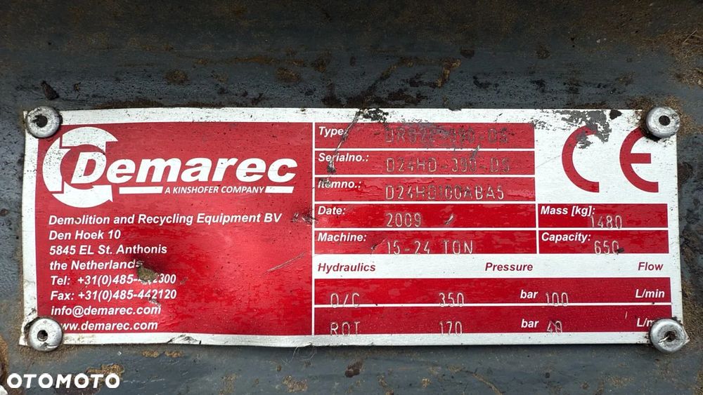 Demarec DRG-22 Chwytak wyburzeniowo sortujący - 3