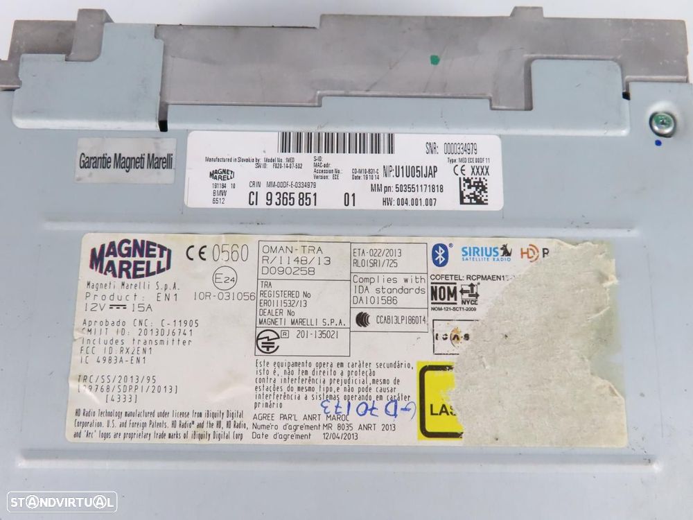 Sistema / Unidade de navegação Business Usado / Original BMW 7 (F01, F02, F03, F... - 4